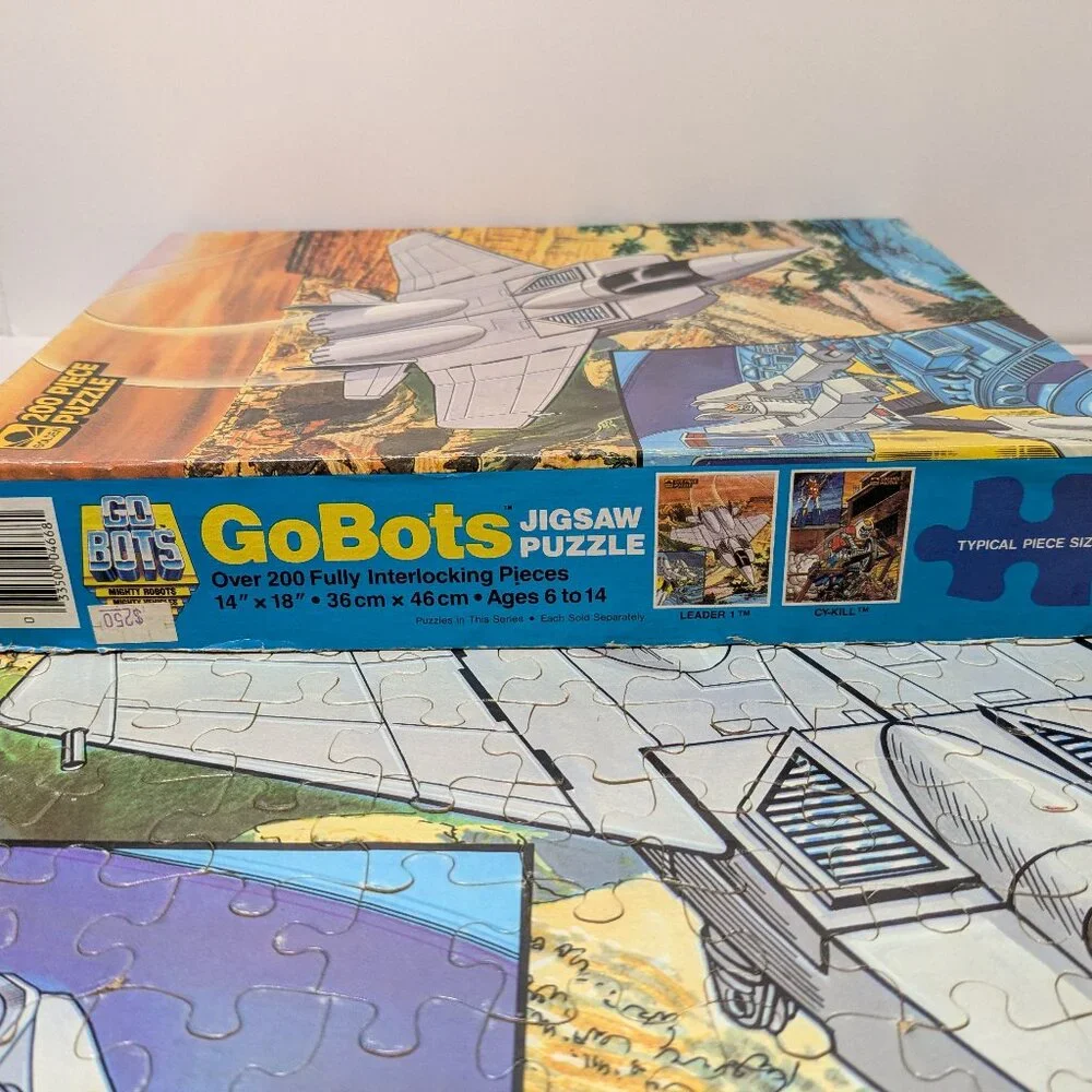 Vintage 1985 GoBots 200 Piece Jigsaw Puzzle (Leader 1) By Golden 4668 Childhood